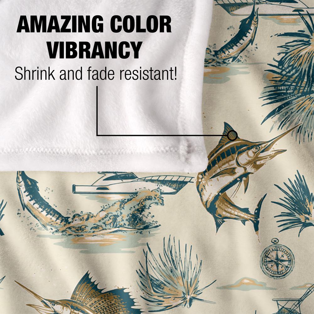 Multicoloured-Multicoloured - Lifestyle - JQ Licensing Jl-Jp-Jq 2 Silky Tiki Flower Fishing Supersoft Blanket