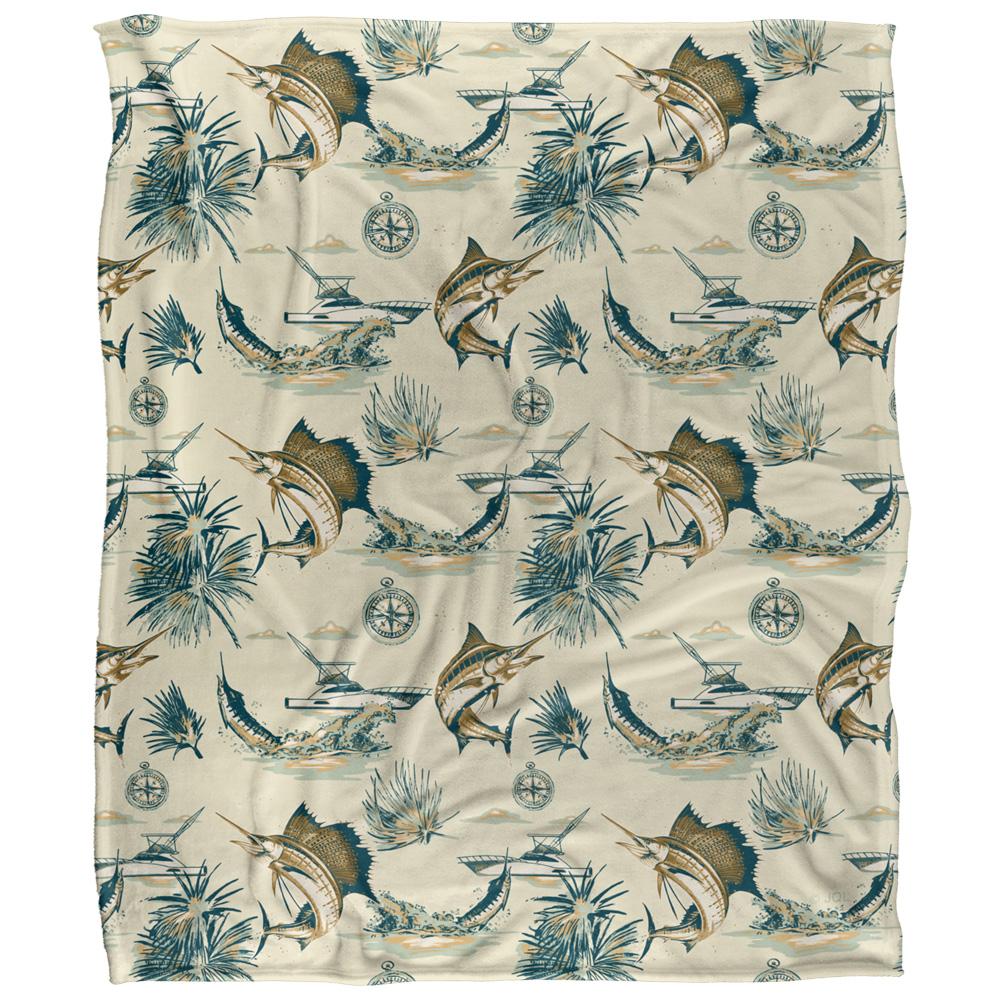 Multicoloured-Multicoloured - Front - JQ Licensing Jl-Jp-Jq 2 Silky Tiki Flower Fishing Supersoft Blanket