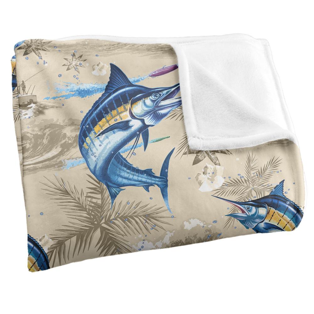 Multicoloured - Side - JQ Licensing Jl-Jp-Jq Silky Tiki Flower Fishing Supersoft Blanket