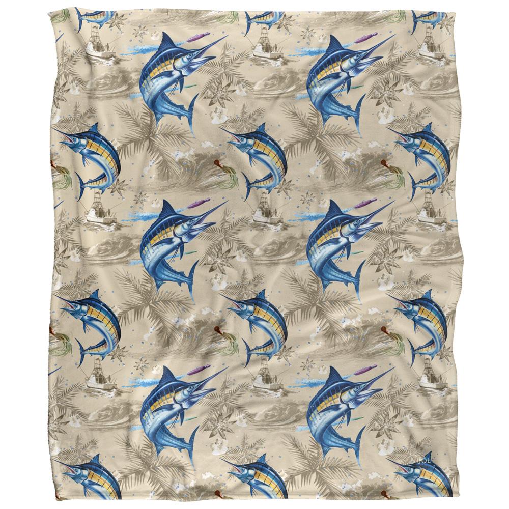 Multicoloured - Front - JQ Licensing Jl-Jp-Jq Silky Tiki Flower Fishing Supersoft Blanket