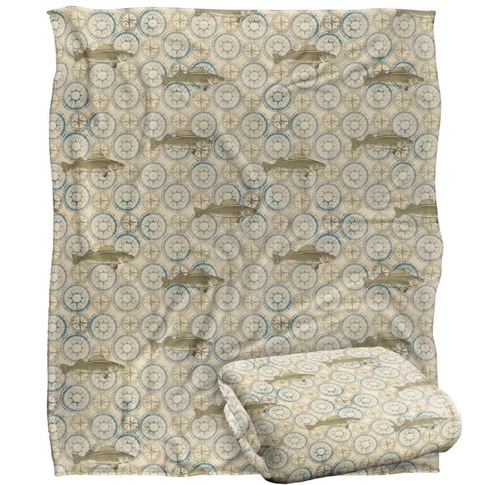 Multicoloured - Back - JQ Licensing Jl-Jp-Jq Silky Compass Fishing Supersoft Blanket