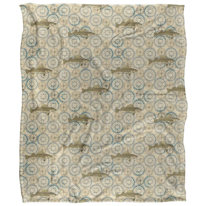 Multicoloured - Front - JQ Licensing Jl-Jp-Jq Silky Compass Fishing Supersoft Blanket