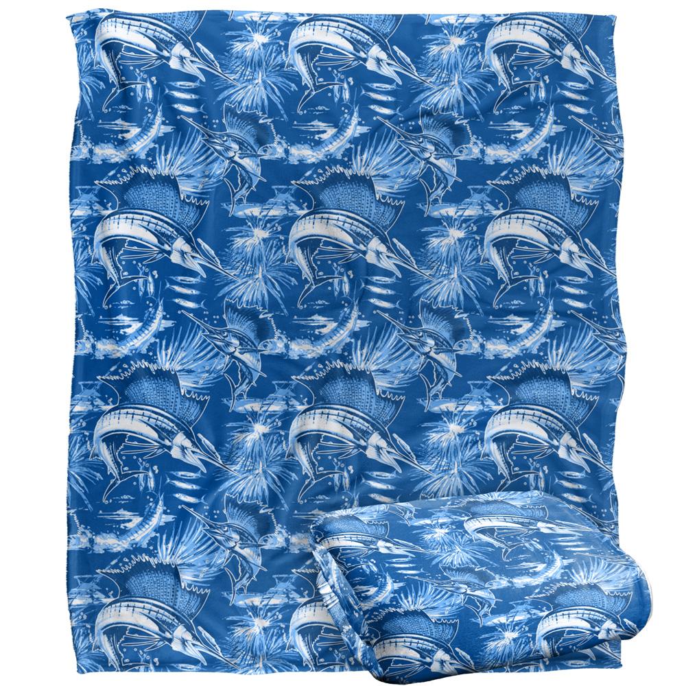 Multicoloured - Back - JQ Licensing Jl-Jp-Jq 2 Silky Sailfish Fishing Supersoft Blanket