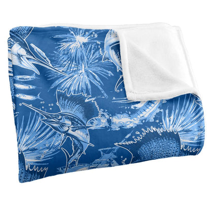 Multicoloured - Side - JQ Licensing Jl-Jp-Jq 2 Silky Sailfish Fishing Supersoft Blanket