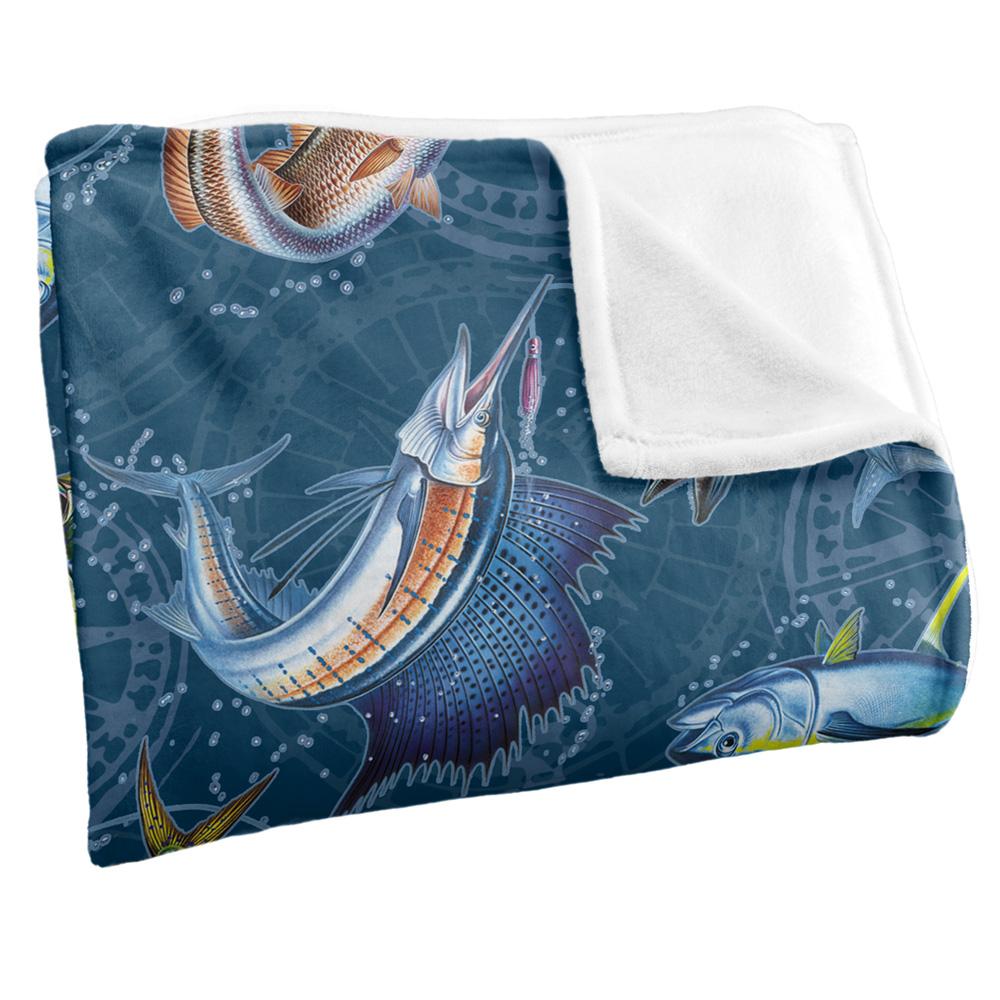 Multicoloured - Side - JQ Licensing Jl-Jp-Jq Silky Compass Fishing Supersoft Blanket