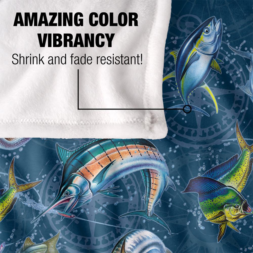 Multicoloured - Lifestyle - JQ Licensing Jl-Jp-Jq Silky Compass Fishing Supersoft Blanket