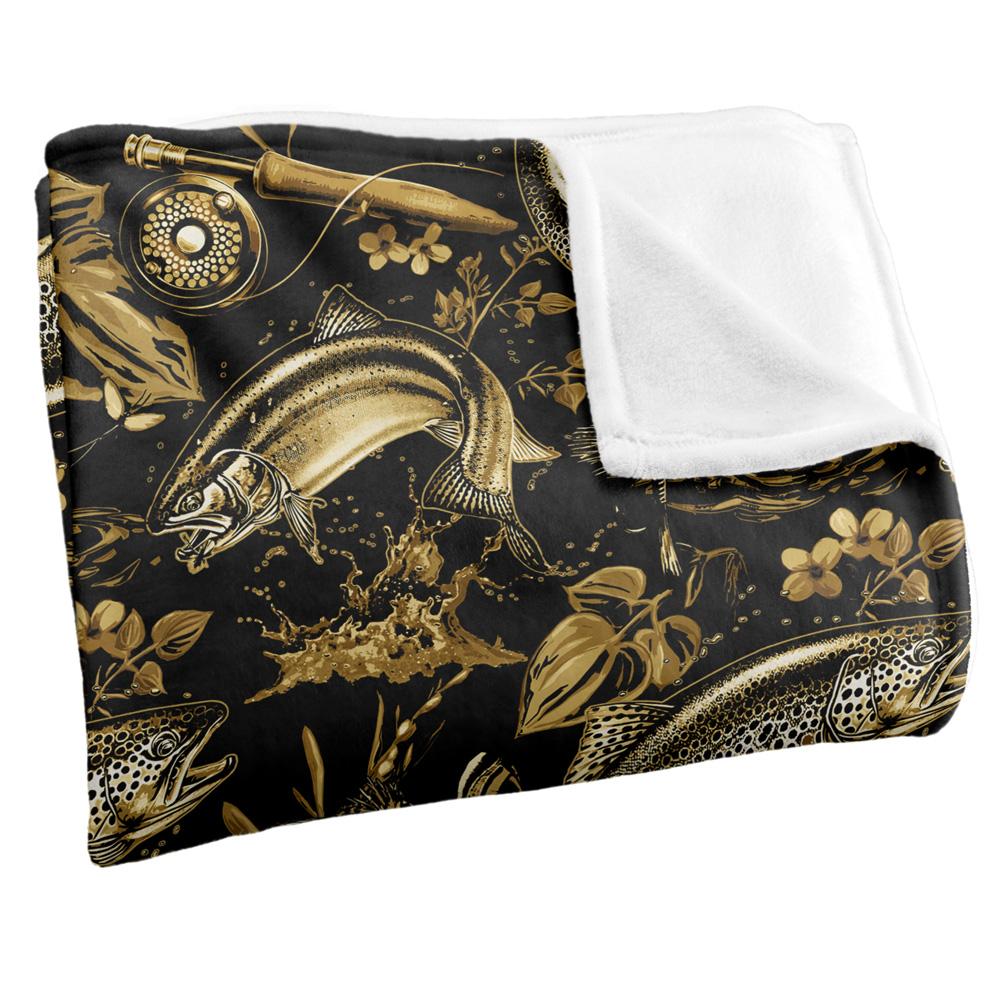 Multicoloured - Side - JQ Licensing Jl-Jp-Jq Silky Patterned Fishing Supersoft Blanket