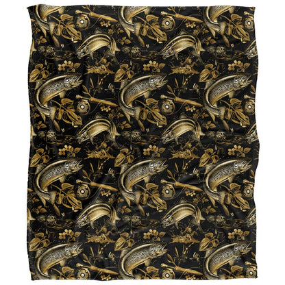 Multicoloured - Front - JQ Licensing Jl-Jp-Jq Silky Patterned Fishing Supersoft Blanket