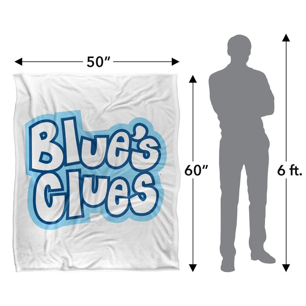 Multicoloured - Pack Shot - Blue´s Clues Silky Logo Supersoft Blanket