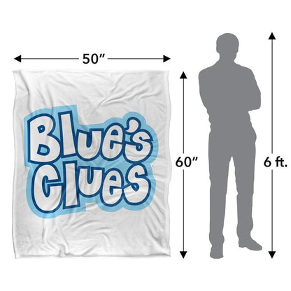 Multicoloured - Pack Shot - Blue´s Clues Silky Logo Supersoft Blanket