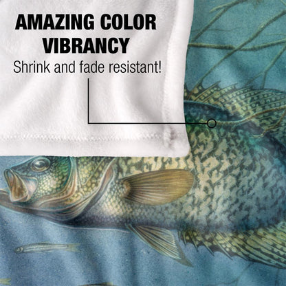 Multicoloured - Lifestyle - JQ Licensing Silky Crappie Fishing Supersoft Blanket