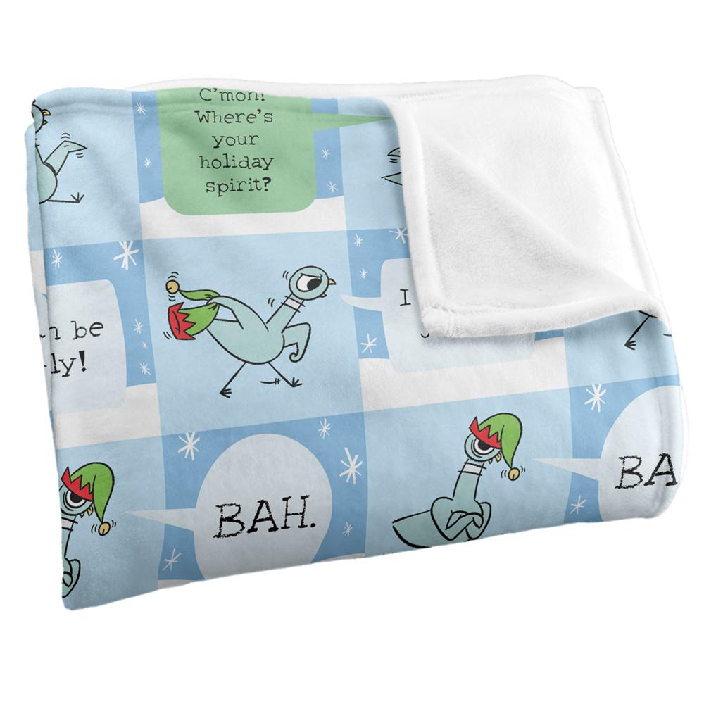 Multicoloured - Side - The Pigeon Dont Let Drive The Silky Sleigh Supersoft Blanket