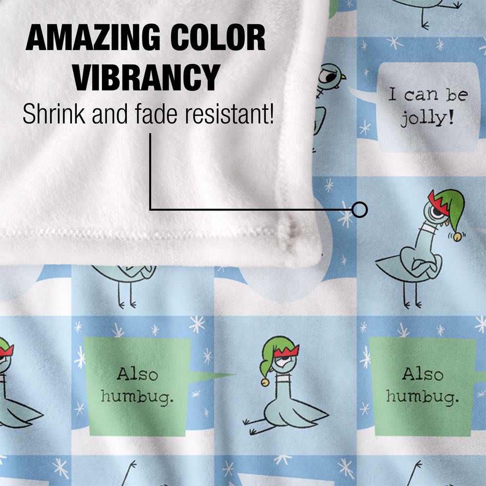 Multicoloured - Lifestyle - The Pigeon Dont Let Drive The Silky Sleigh Supersoft Blanket