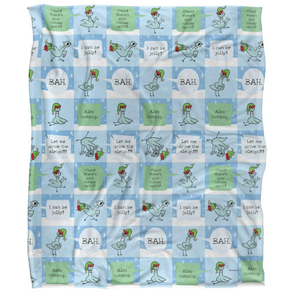 Multicoloured - Front - The Pigeon Dont Let Drive The Silky Sleigh Supersoft Blanket