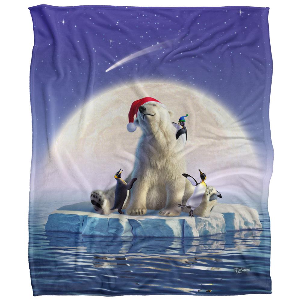 Multicoloured - Front - JQ Licensing Jlo Silky Polar Bear Christmas Supersoft Blanket