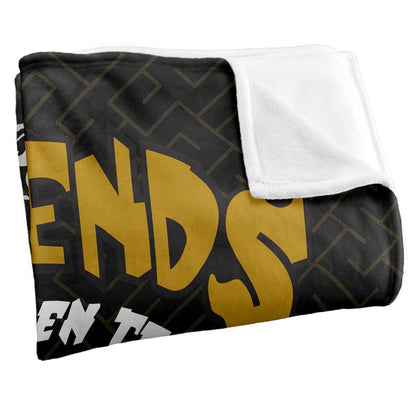 Multicoloured - Side - Legends of the Hidden Temple Silky Logos Supersoft Blanket