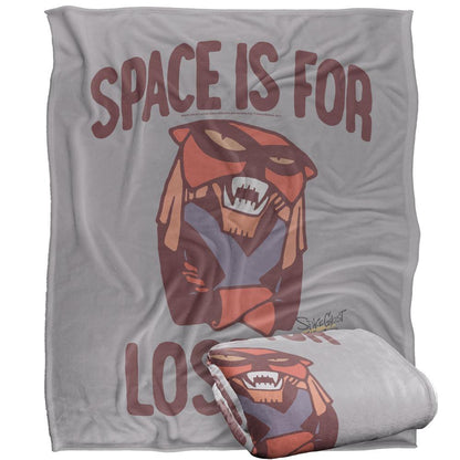 Multicoloured - Back - Space Ghost Space Is For Losers Silky Supersoft Blanket