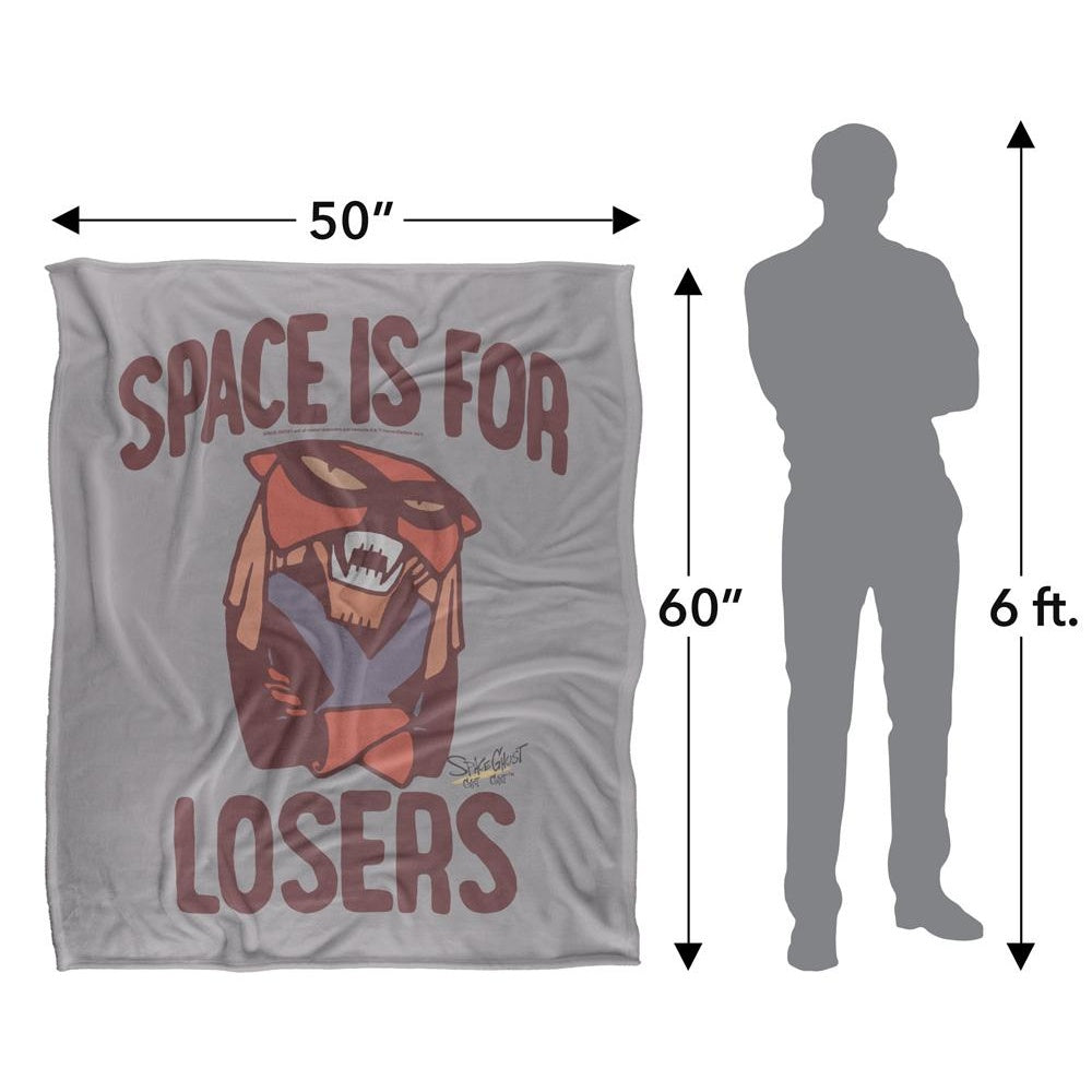 Multicoloured - Pack Shot - Space Ghost Space Is For Losers Silky Supersoft Blanket