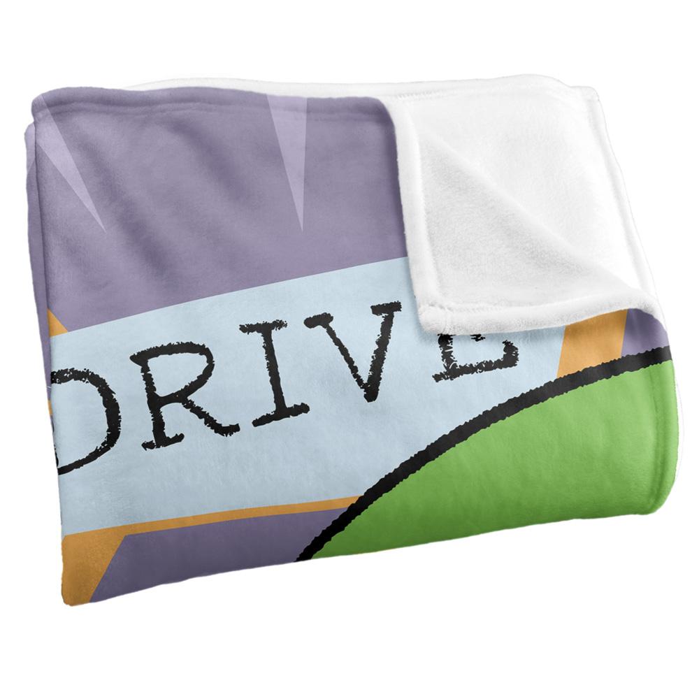 Multicoloured - Side - The Pigeon Dont Let Drive The Silky Sleigh Supersoft Blanket