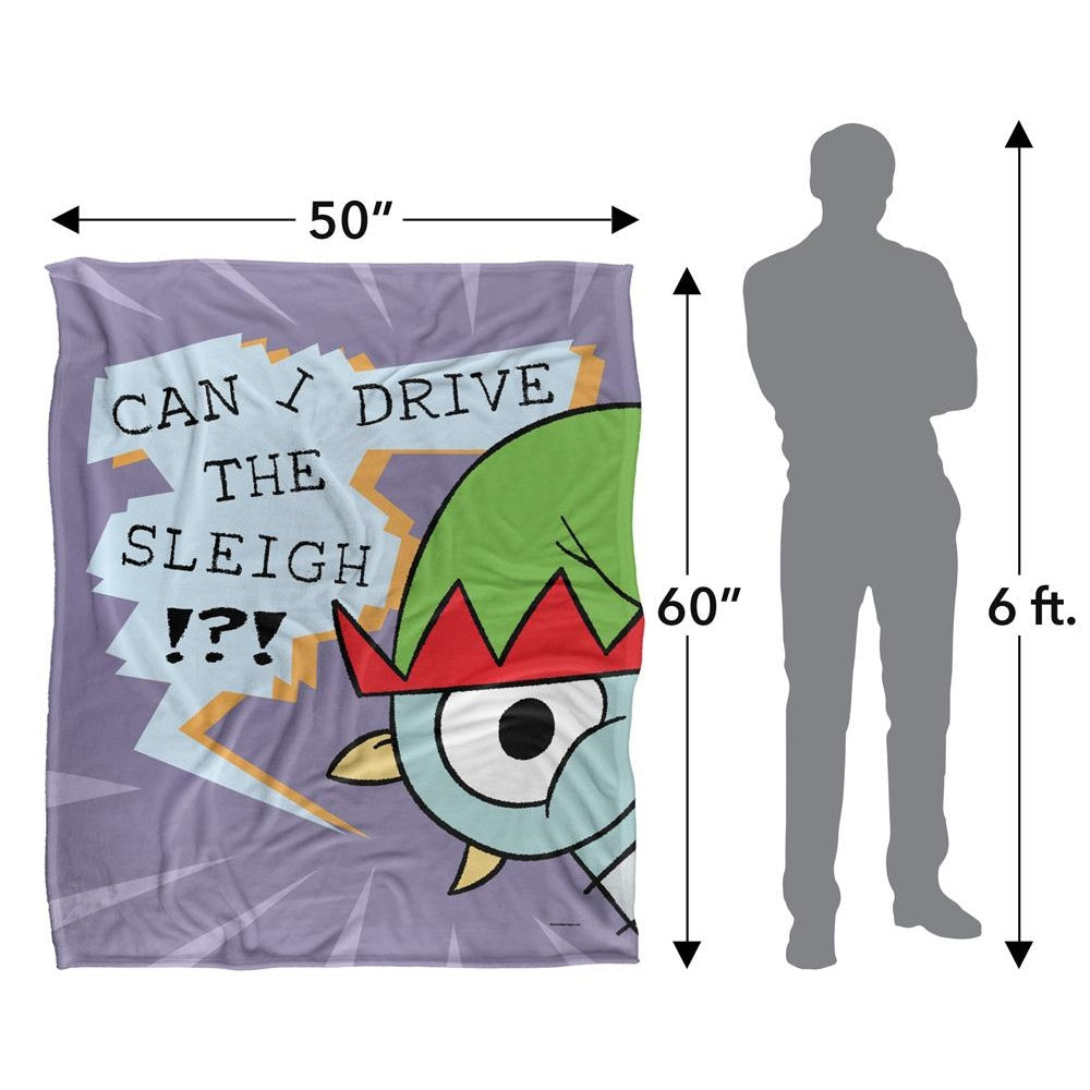 Multicoloured - Pack Shot - The Pigeon Dont Let Drive The Silky Sleigh Supersoft Blanket