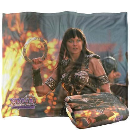 Multicoloured - Back - Xena: The Warrior Princess Silky Chakra Supersoft Blanket