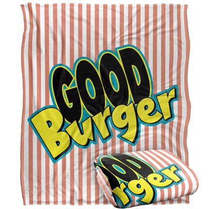 Multicoloured-Multicoloured - Back - Good Burger 3 Silky Colour Logo Supersoft Blanket