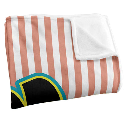 Multicoloured-Multicoloured - Side - Good Burger 3 Silky Colour Logo Supersoft Blanket