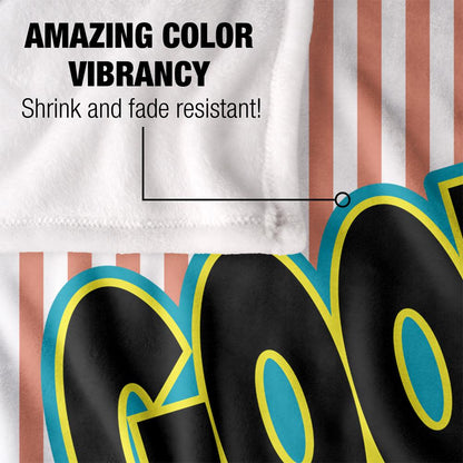 Multicoloured-Multicoloured - Lifestyle - Good Burger 3 Silky Colour Logo Supersoft Blanket