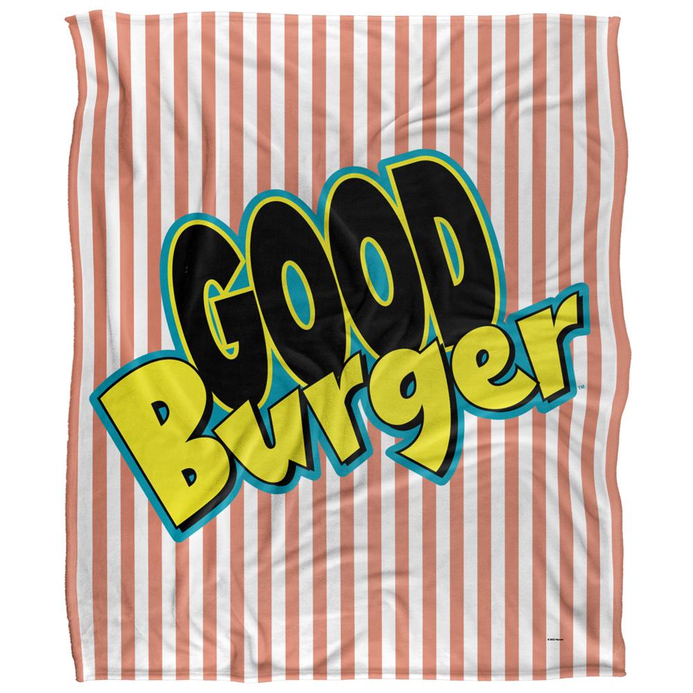 Multicoloured-Multicoloured - Front - Good Burger 3 Silky Colour Logo Supersoft Blanket
