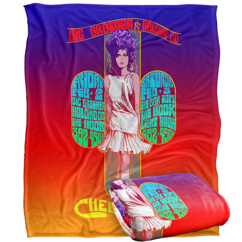Multicoloured - Back - Big Brother And The Holding Company Silky Poster Supersoft Blanket