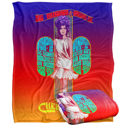 Multicoloured - Back - Big Brother And The Holding Company Silky Poster Supersoft Blanket