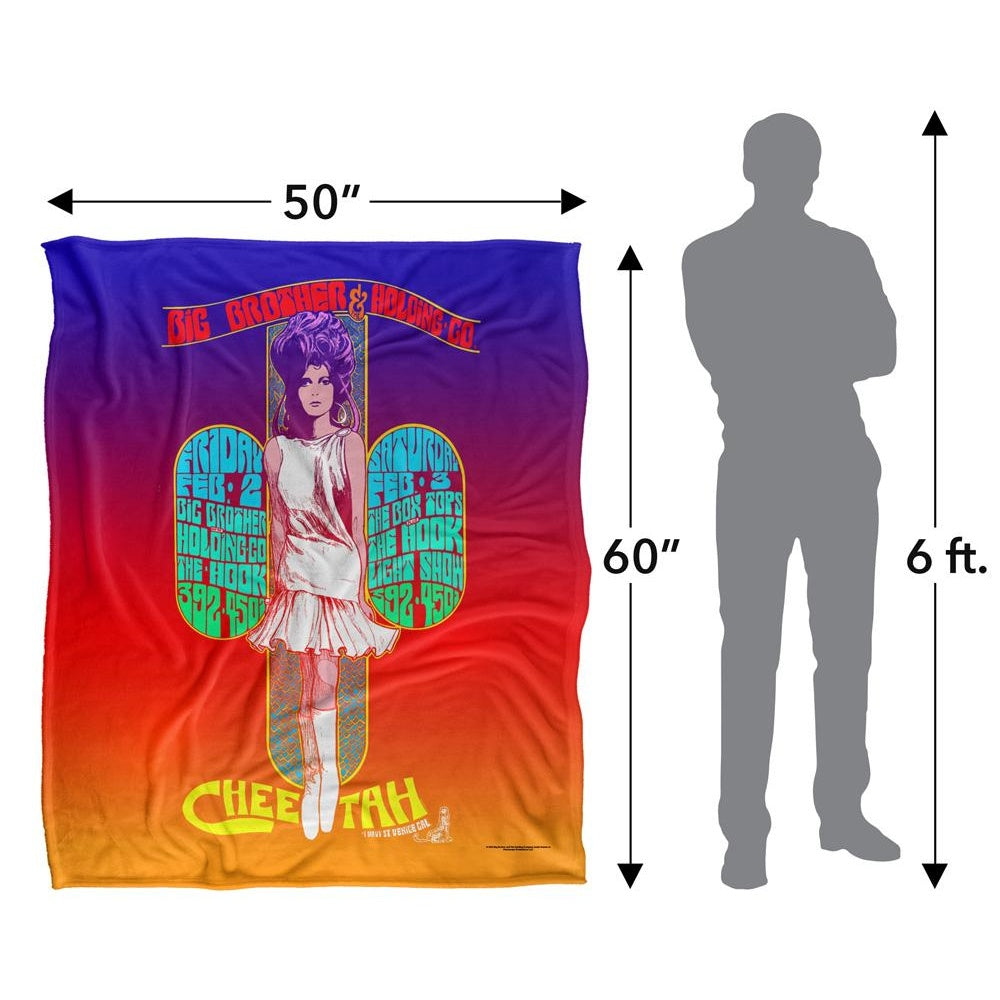 Multicoloured - Pack Shot - Big Brother And The Holding Company Silky Poster Supersoft Blanket