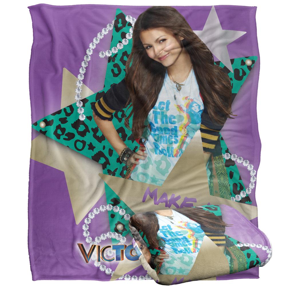 Multicoloured - Back - Victorious Make It Shine Silky Supersoft Blanket