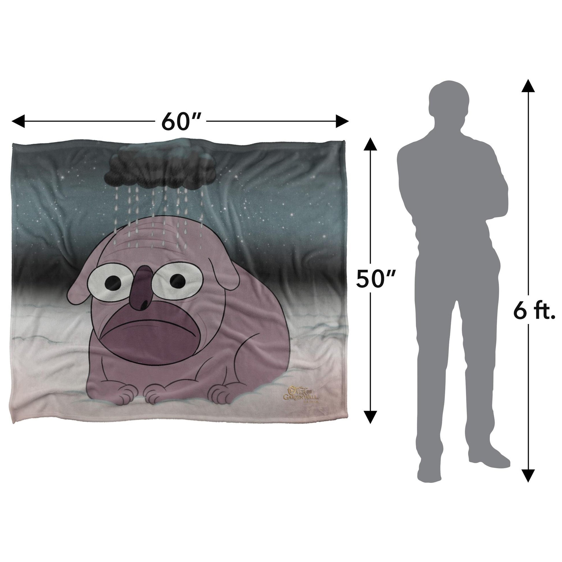 Multicoloured - Pack Shot - Over The Garden Wall City Dog Silky Cloud Supersoft Blanket