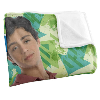 Multicoloured-Multicoloured - Side - Drake and Josh Silky Logo Supersoft Blanket