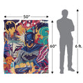 Multicoloured - Pack Shot - Batman Jappy Agoncillo Silky Supersoft Blanket