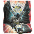 Black-Red-White - Back - Batman Silky Leaping Soft Touch Blanket