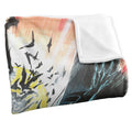 Black-Red-White - Side - Batman Silky Leaping Soft Touch Blanket