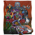 Multicoloured - Back - Justice League Rogues Gallery Silky Soft Touch Blanket