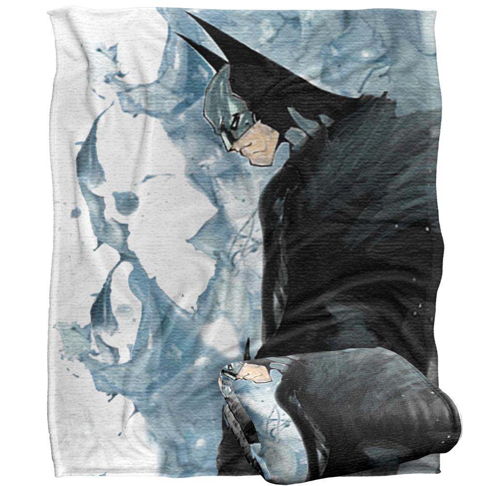 Black-Blue-White - Back - Batman Silky Profile Soft Touch Blanket