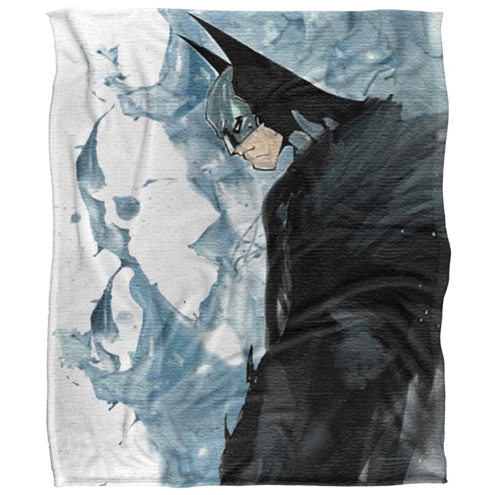 Black-Blue-White - Front - Batman Silky Profile Soft Touch Blanket