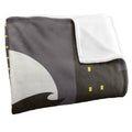 Grey-Black-Yellow - Side - Batman City Silhouette Silky Soft Touch Blanket