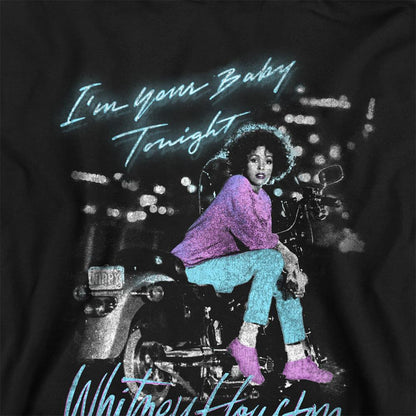 Black - Back - Whitney Houston Childrens-Kids Baby Tonight Pull Over Hoodie