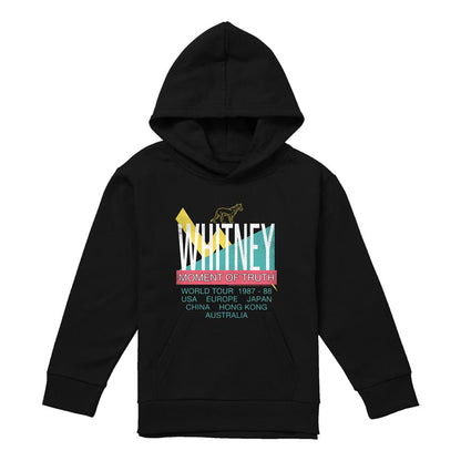 Navy - Front - Whitney Houston Childrens-Kids Moment Of Truth Tour Pull Over Hoodie