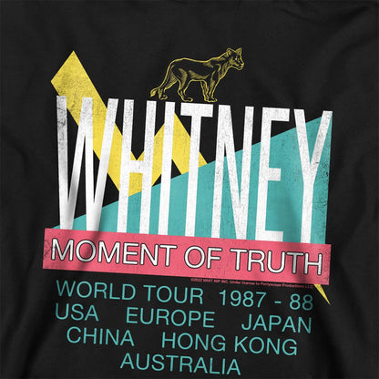Black - Back - Whitney Houston Childrens-Kids Moment Of Truth Tour Pull Over Hoodie