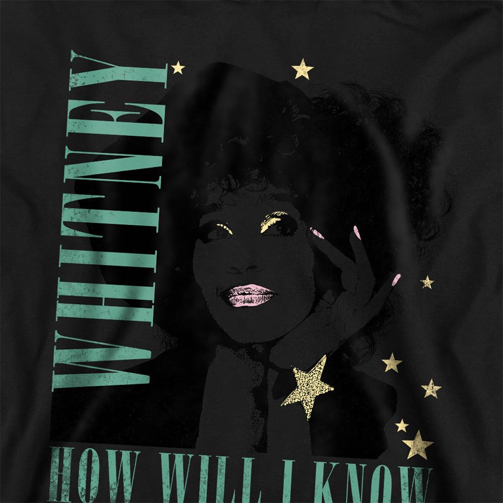 Black - Back - Whitney Houston Childrens-Kids How Will I Know Pull Over Hoodie