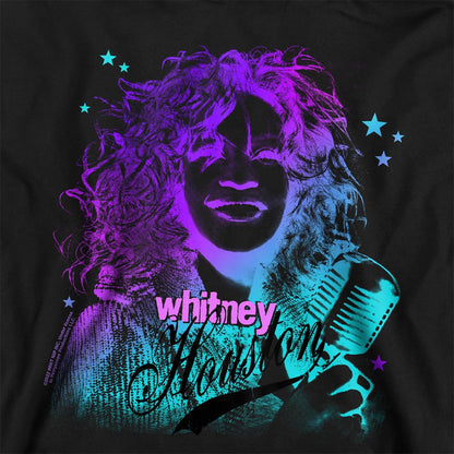 Black - Back - Whitney Houston Childrens-Kids Color Blend Pull Over Hoodie