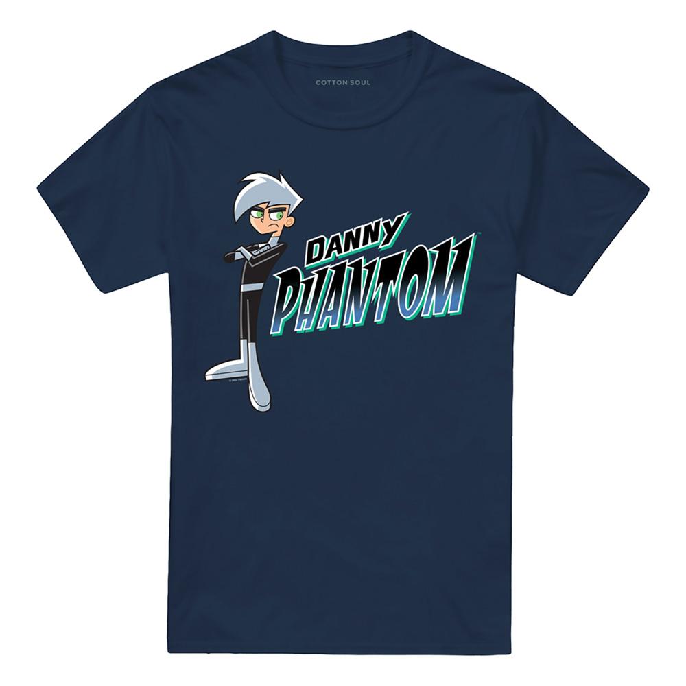 Navy - Front - Danny Phantom Unisex Adult Danny Phantom T-Shirt