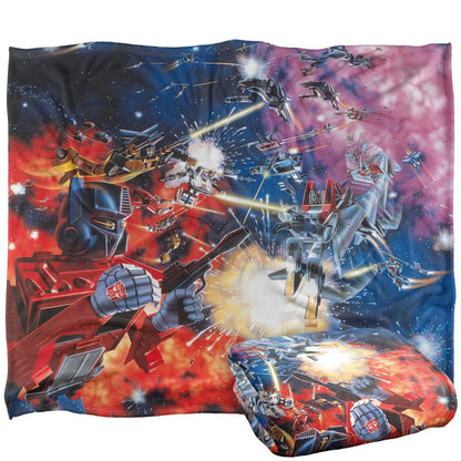 Multicoloured - Back - Transformers Silky Box Art Autobot Supersoft Blanket