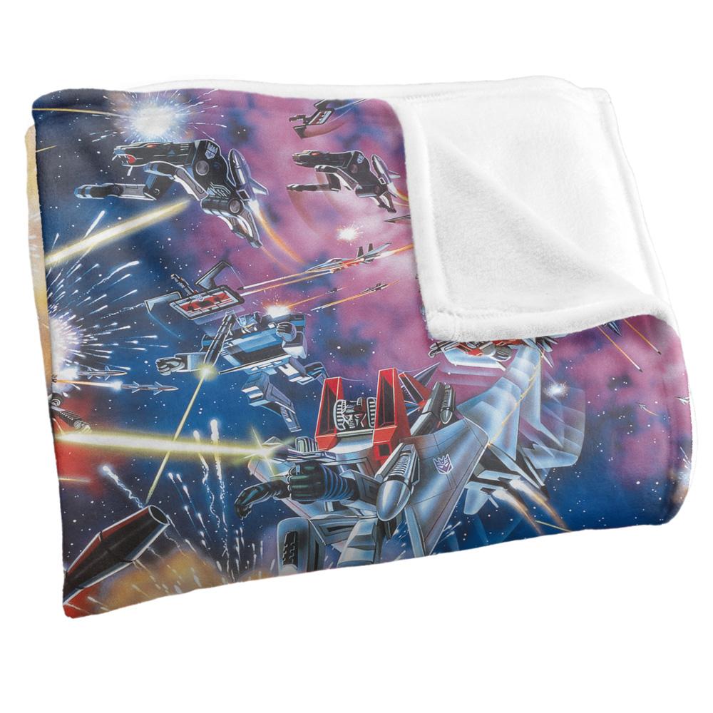 Multicoloured - Side - Transformers Silky Box Art Autobot Supersoft Blanket